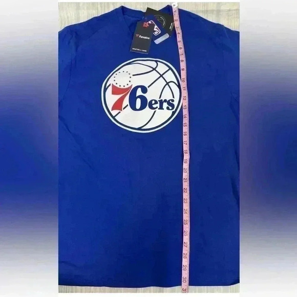 NEW Fanatics Men’s Philadelphia 76ers Joel Embiid #21 Jersey T Shirt Size L NBA - Picture 7 of 15